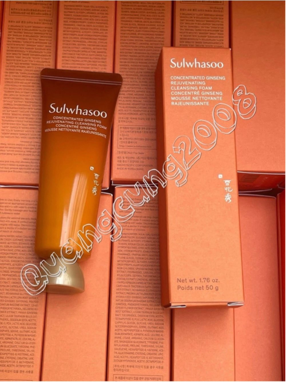 Sulwhasoo Concentrated Ginseng Rejuvenating Cleansing Foam 50g x 1 pcs K-Beauty